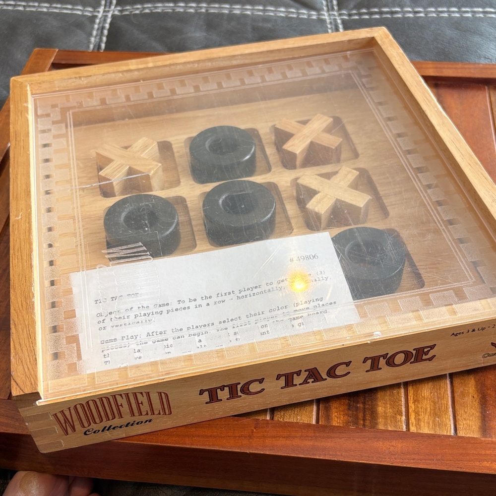 Vintage Tic Tac Toe Game - Woodfield Collection